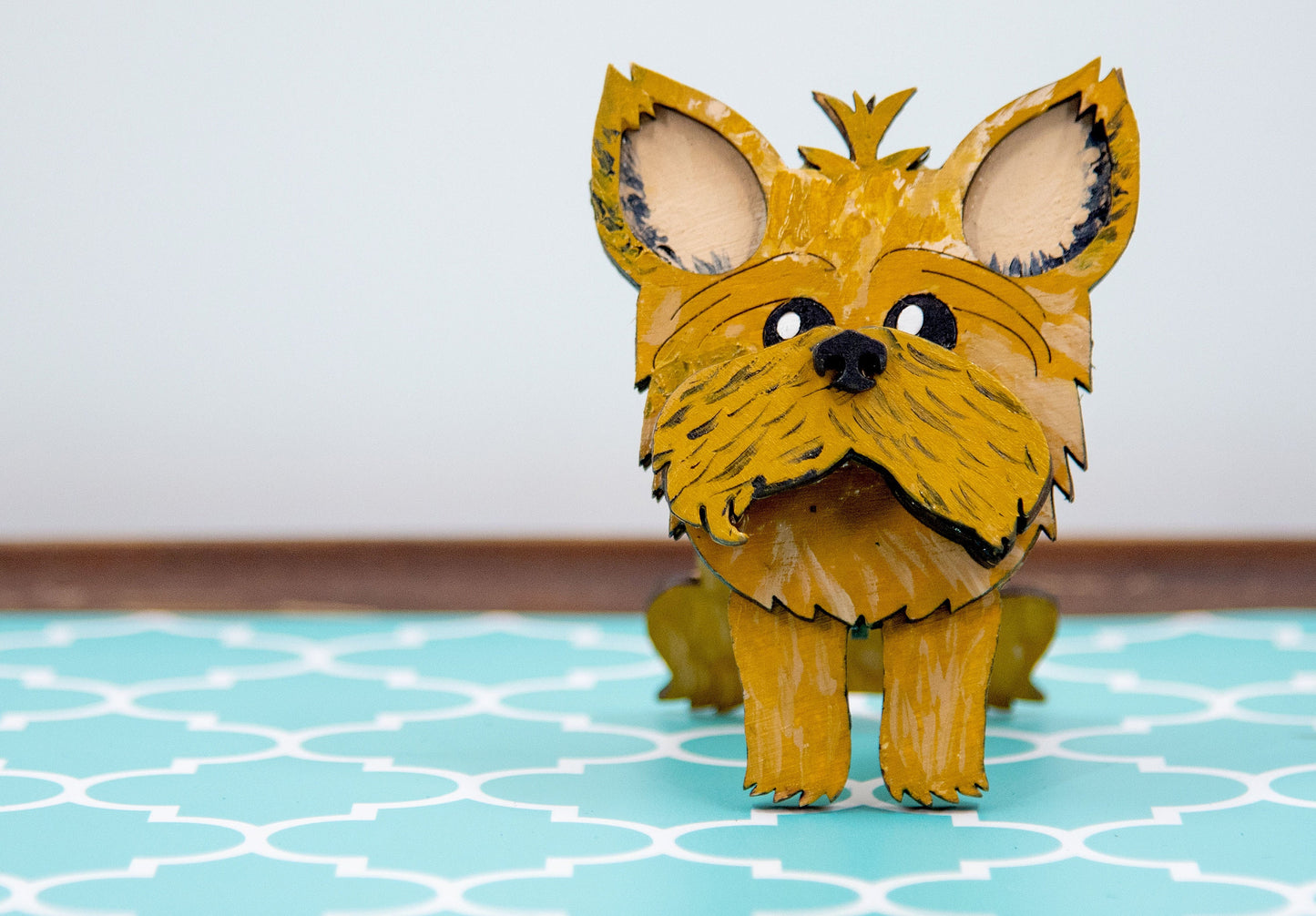 Custom Yorkie glasses holder and decor- Yorkshire Terrier eyeglasses stand