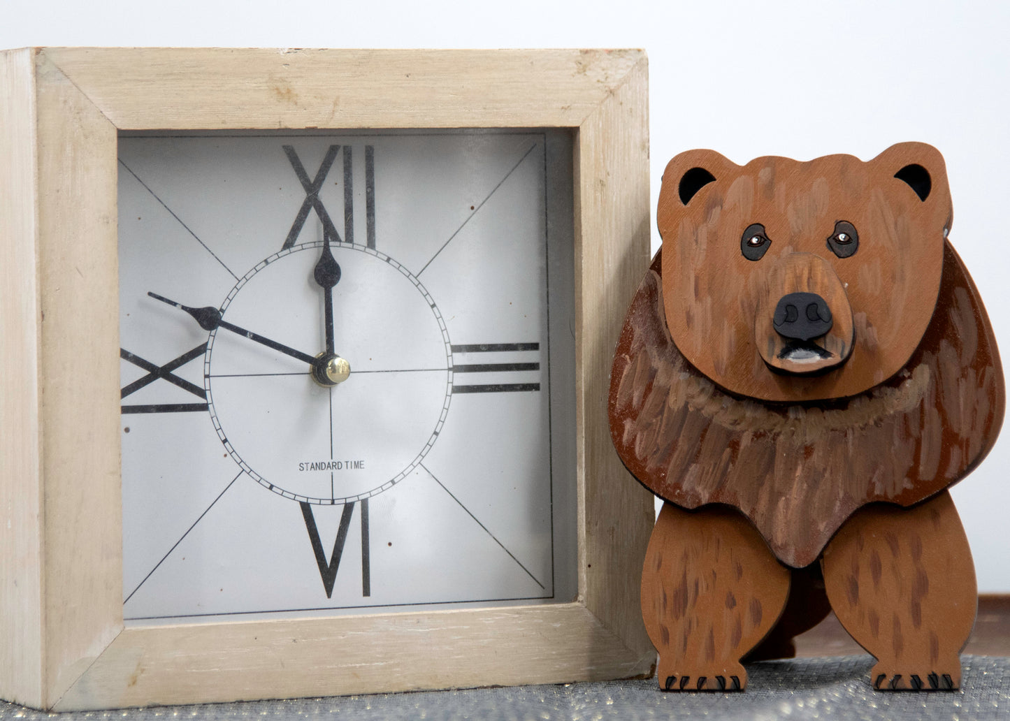 Bear Glasses Holder- Hand- Painted Wooden Eyeglass Stand