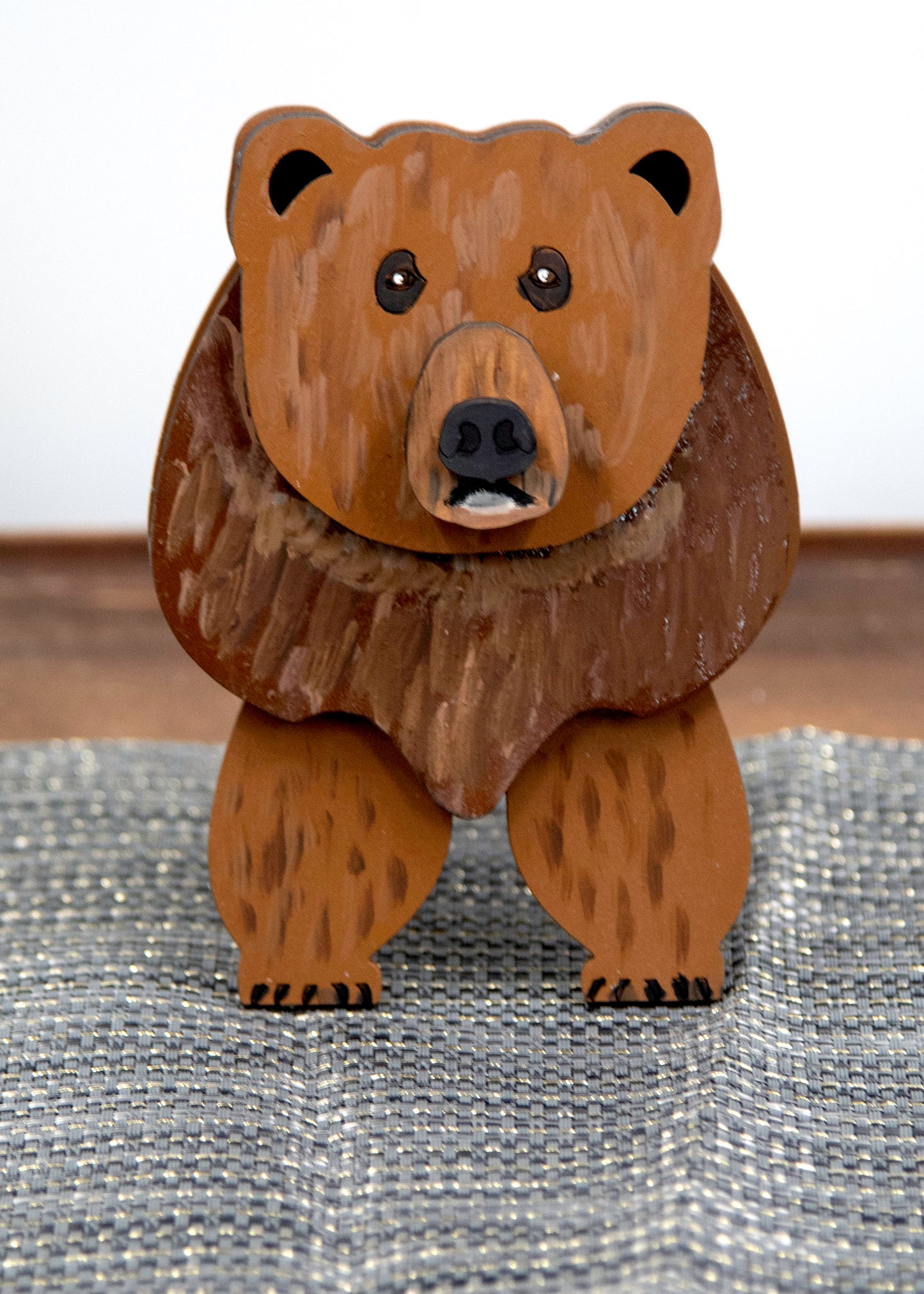 Bear Glasses Holder- Hand- Painted Wooden Eyeglass Stand