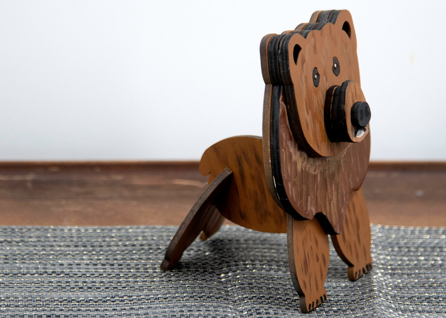 Bear Glasses Holder- Hand- Painted Wooden Eyeglass Stand