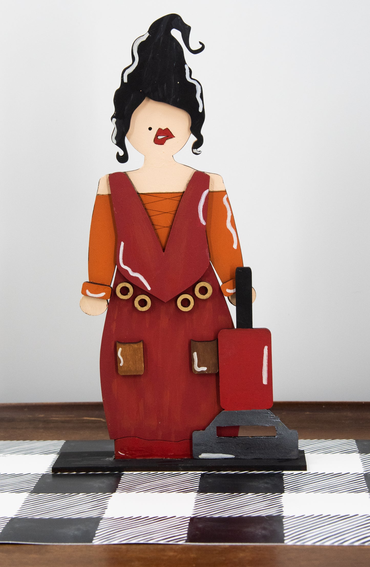 Sister Witch Trio – 12" Standing Wooden Halloween Shelf Sitters