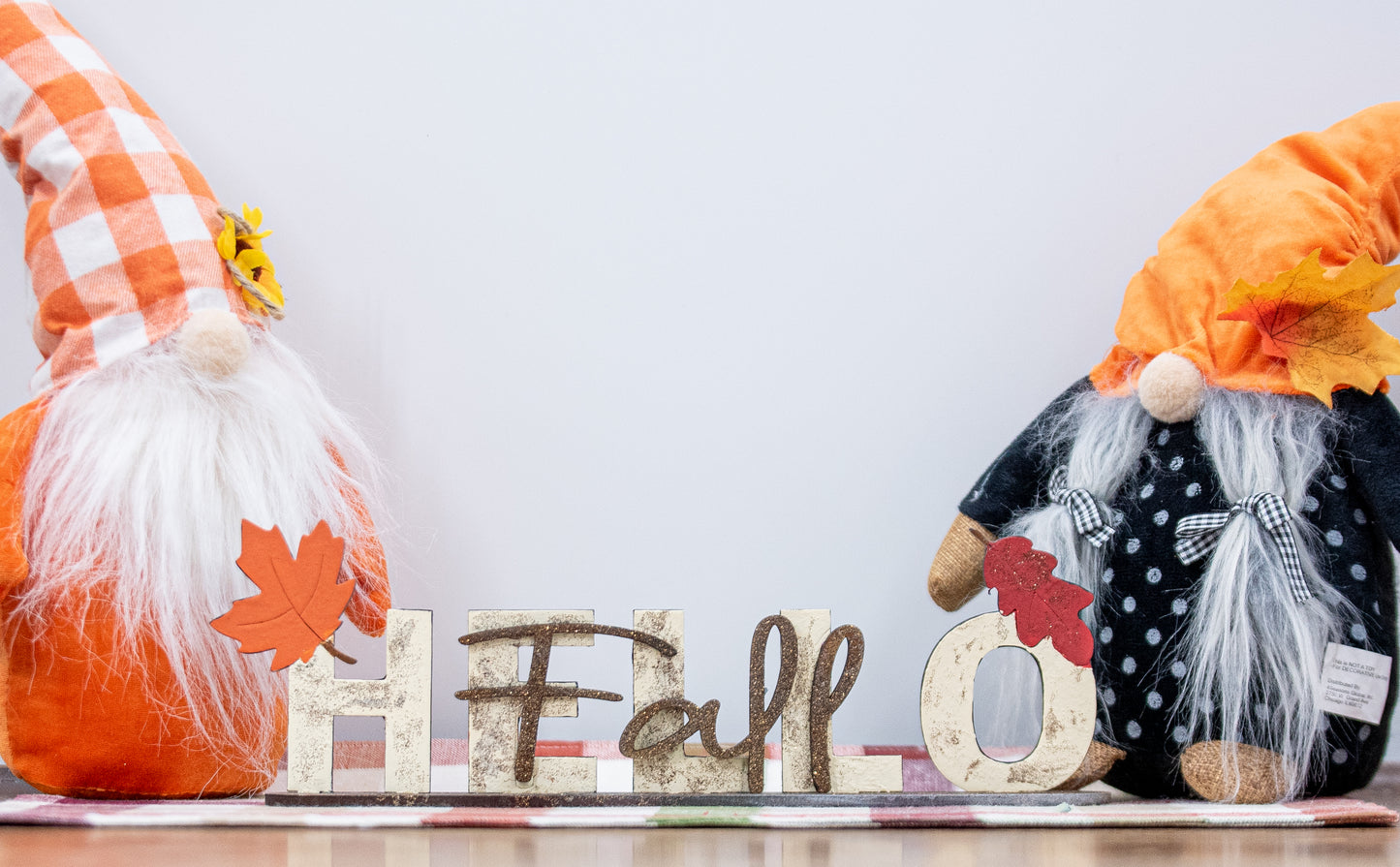 DIY wooden Hello Fall shelf sitter craft kit with autumn leaf accents, unfinished paint-your-own standing sign for fall and Thanksgiving home decor, rustic farmhouse seasonal decoration, includes all wood pieces for easy painting and assembly
