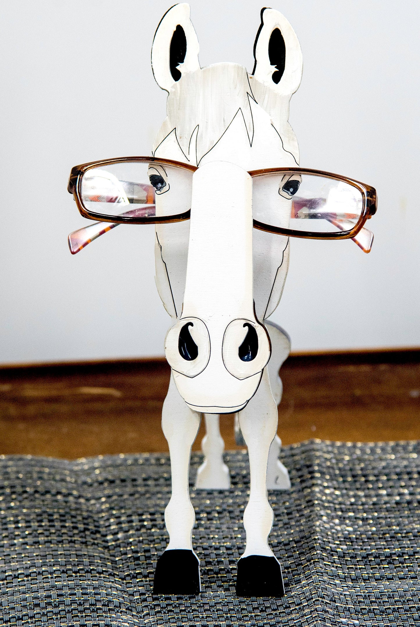 Horse Glasses Holder - Hand-Painted Wooden eyeglasses stand