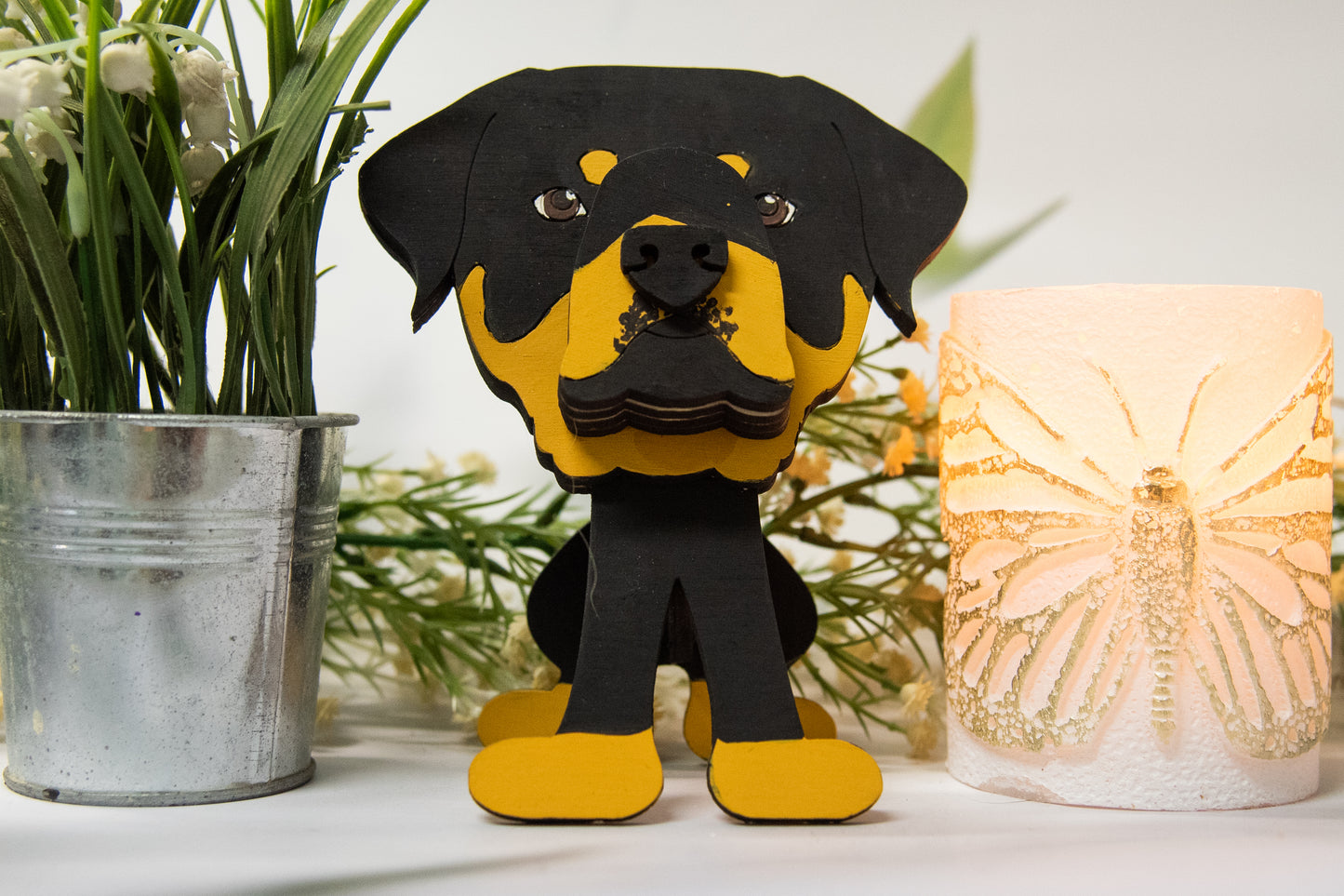 DIY rottweiler glasses holder, dog glasses stand craft kit, unfinished wooden glasses holder, dog lover craft project, DIY dog glasses stand, paint your own dog glasses holder, wooden dog glasses stand kit, handmade craft project for pet lovers, rottweiler craft kit, DIY pet lover gift, dog breed DIY kit