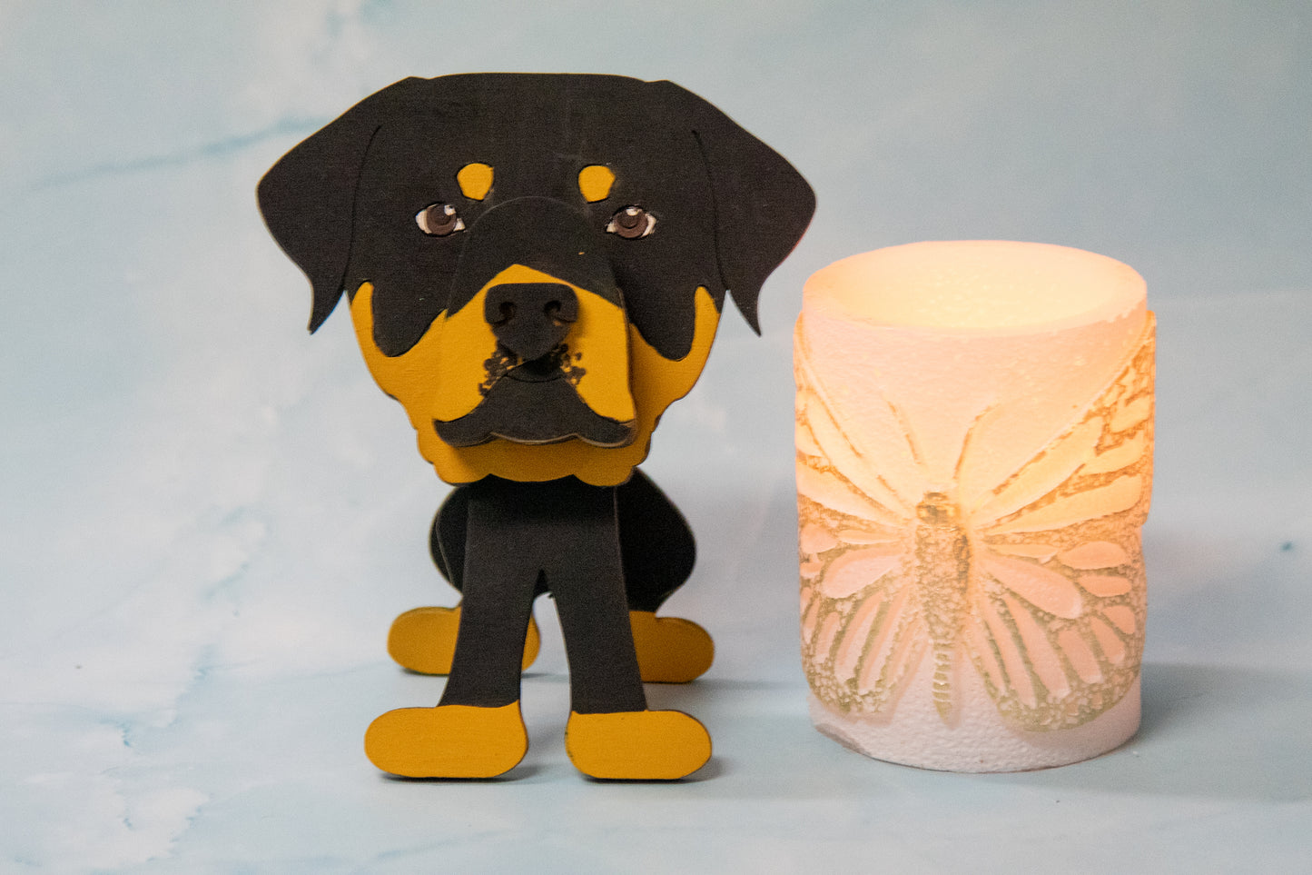 DIY rottweiler glasses holder, dog glasses stand craft kit, unfinished wooden glasses holder, dog lover craft project, DIY dog glasses stand, paint your own dog glasses holder, wooden dog glasses stand kit, handmade craft project for pet lovers, rottweiler craft kit, DIY pet lover gift, dog breed DIY kit