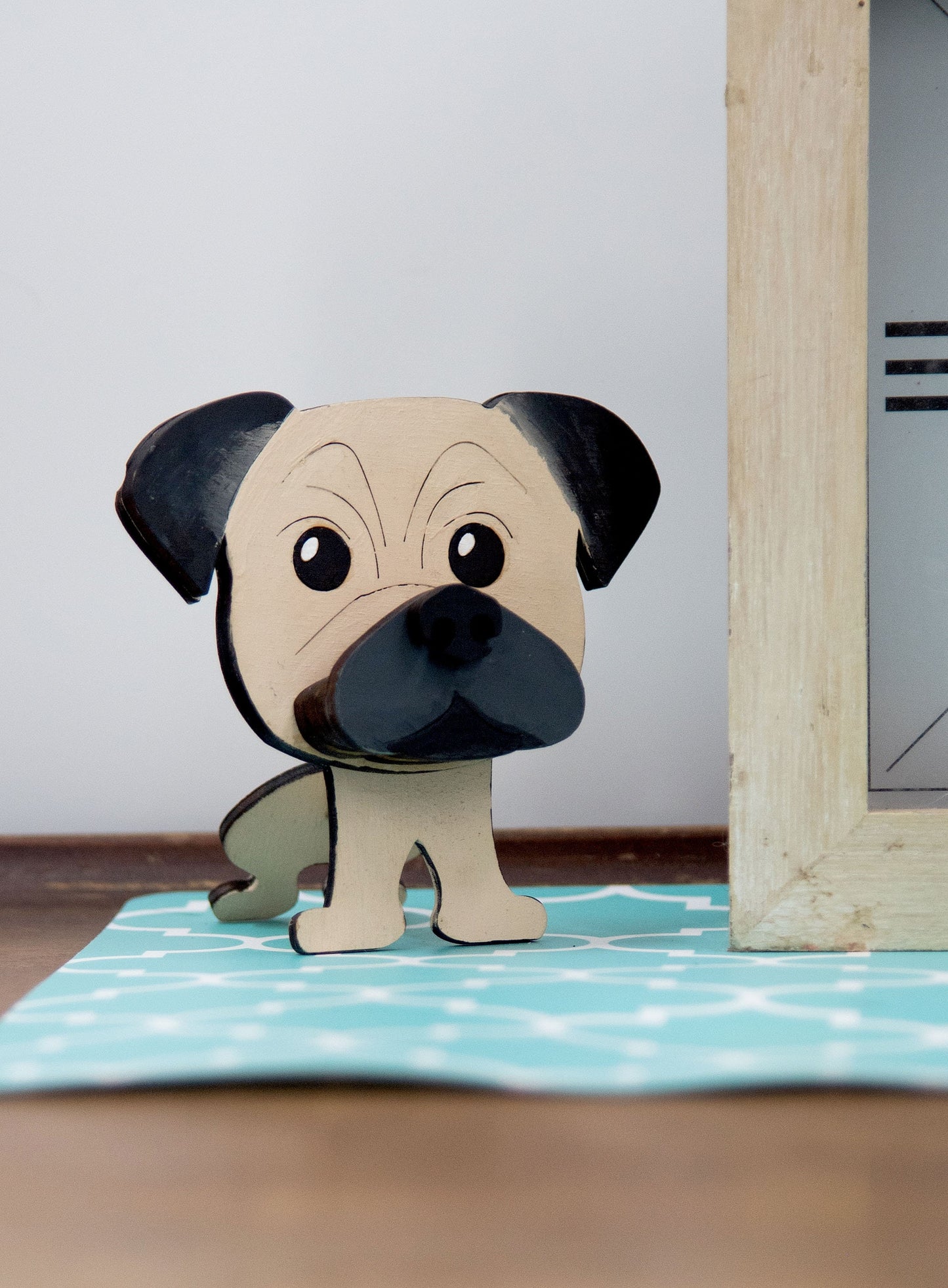 Custom Pug eyeglasses stand and decor - Dog glasses holder