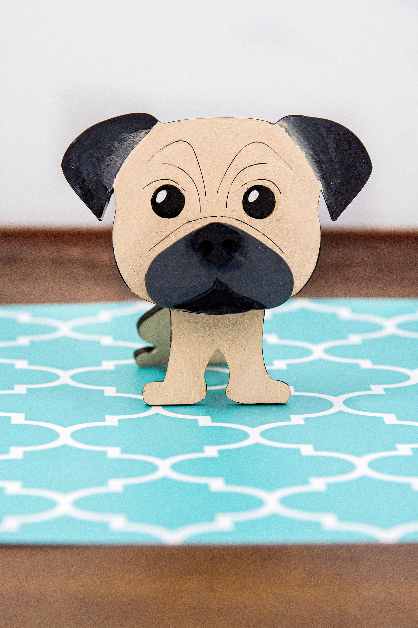 Custom Pug eyeglasses stand and decor - Dog glasses holder